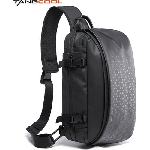 Tangcool Brand Design Men Fashion Chest Pack Mens Messenger Bag Cross Body Sport Running Sling Bag Boy Casual Handbag