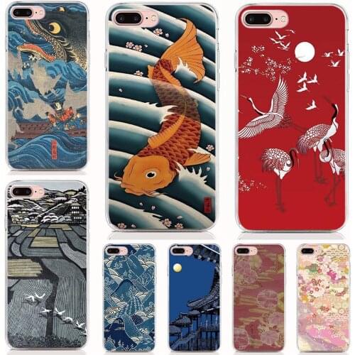 For Google Pixel 4 4XL 3A XL 3A 2 2XL 3 3XL Soft Tpu Silicone Case Print Japanese Art Cover Coque Shell Phone Cases