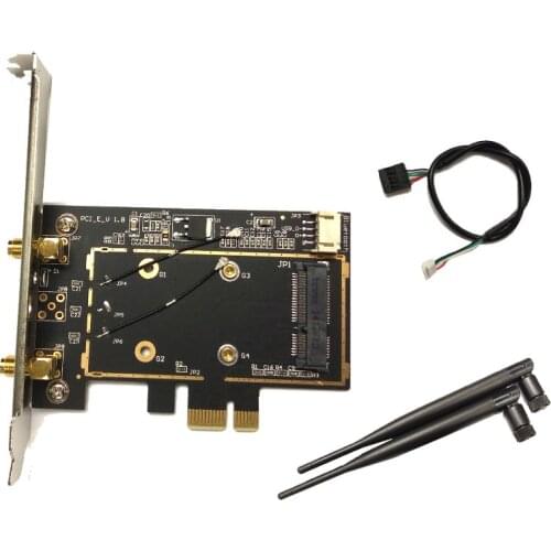 NGFFM.2 to PCI-E Desktop Adapter Board/card Wireless Network Card Suitable for Intel Ax200 8260 9260AC
