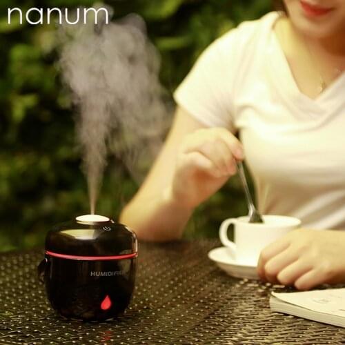 New Essential Oil Diffuser Mini Ultrasonic Rice Cooker Humidifier LED Night Light USB Aromatherapy Fogger Car Air Freshener