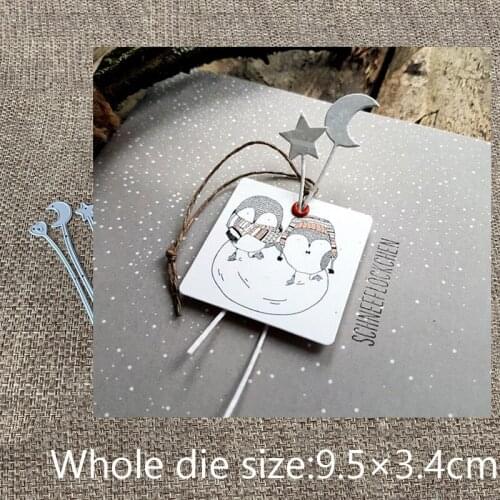 New Design Craft Metal Cutting Die cut dies 3pcs moon star heart stick scrapbooking Album Paper Card Craft Embossing die cuts