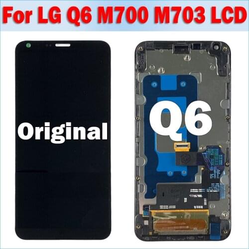 100% test Original LCD For LG Q6 M700 M700A US700 M700H M703 M700Y LCD Display Touch Screen Digitizer Replacement For LG Q6 lcd