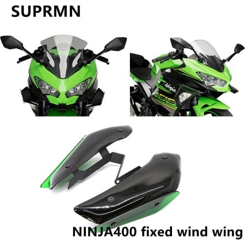 Suitable for Kawasaki NINJA400 fixed wind wing lower spoiler non-destructive installation Ninja 400 retrofit accessories