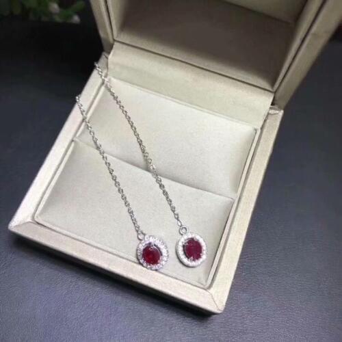 Ruby earring Free shipping Natural real ruby 925 sterling silver Fine jewelry