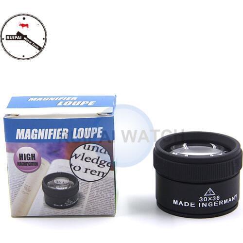 30X36 Handheld 30X Magnifier,Aluminum Alloy Ultra Clean Magnifier Watch Repair Tool and Jewelry identification
