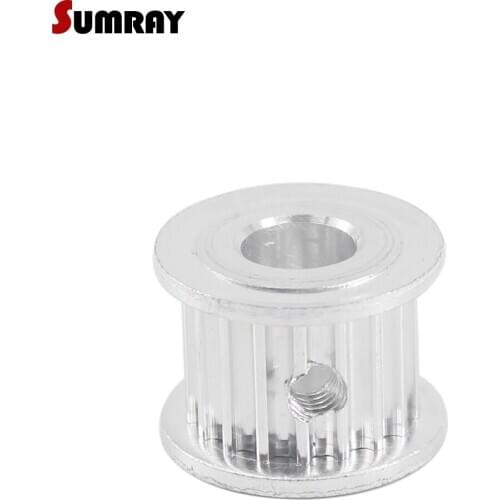 SUMRAY 3M 17T Timing Pulley 4/5/6/6.35/8mm Inner Bore Stepper Motor Pulley 11mm Belt Machine Width Pulley Wheel
