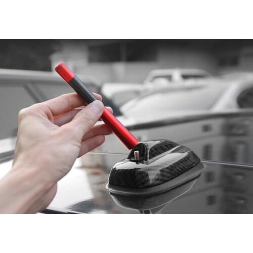 Carbon Fiber Metal Car Sunroof Roof Radio Antenna Decoration Stickers Car Styling For MINI Cooper F55 F56 F60 R55 R56 R60 R61