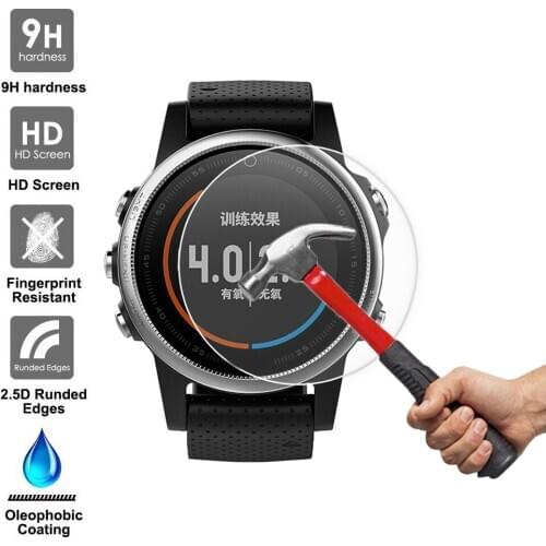 Ultra Clear Tempered Glass Protective Film Guard For Garmin fenix 5S Smart Watch Fenix 5s Plus Display Screen Protector Cover