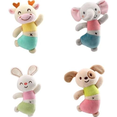 TOLOLO Soothing Baby Hand-held Toy Rabbit Elephant Cartoon Animal Plush toys