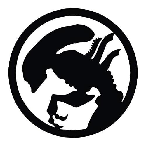 Creative Concept Ideas Alien Out of This World ET CCI Decal Vinyl Sticker|Cars Trucks Vans Walls Laptop|Black |5.5 x 5.5 "