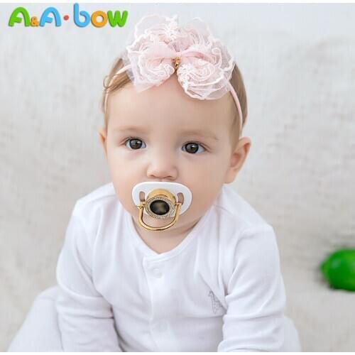 10cm Lace Flower Baby Headband Girls Hair Accessories for Baby Girl Turban Elastic Hairband Princess Gifts Baby Bows Hair Band