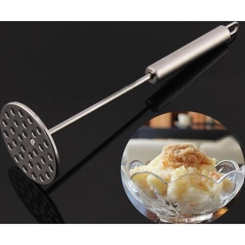 1 PC Stainless Steel Potato Masher Fruit Vegetable Tools Press Crusher