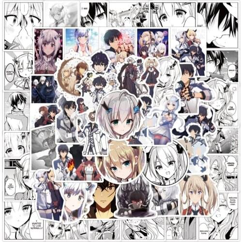 10/30/50PCS Japanese Cartoon Hot Blood Anime Sticker Luggage Laptop Scooter Animation Sticker Wholesale