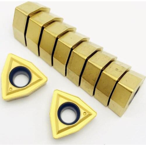 10PCS Lathe tool WCMX06T308R53 1020 high quality U diamond metal turning tool carbide tools CNC machine tool milling cutter