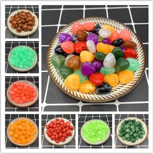 20pcs/lot 15mm Water Droplets Acrylic Beads Spacer Loose Beads For Jewelry Making DIY Bracelet Earring