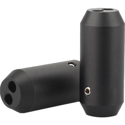 4X HIFI Audio Pants Y Splitter RCA Cable Speaker Cable Wire Pant Aluminium Alloy 12mm to 2X5mm Boot