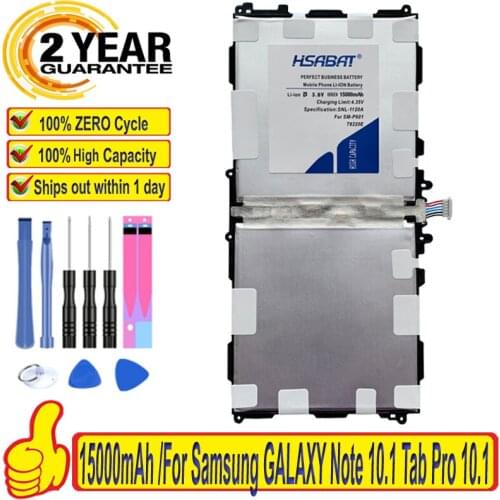 HSABAT 100% Top Brand T8220E 11500mAh Battery for Samsung GALAXY Note 10.1 Tab Pro 10.1 P600 P601 P605 SM-P607 SM-T520 SM-T525