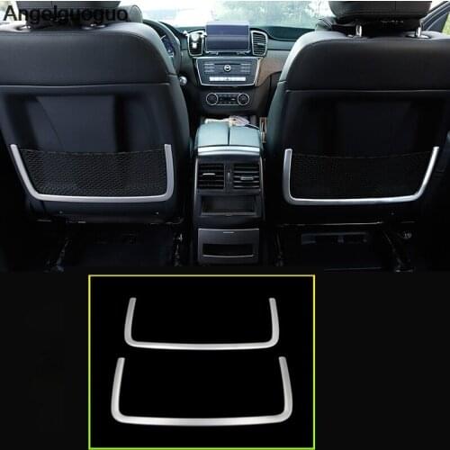Car Styling For Mercedes Benz GLE ML GL GLS Class Seat Back Net Frame Decoration Cover Sitcker Trim lnterior Accessories