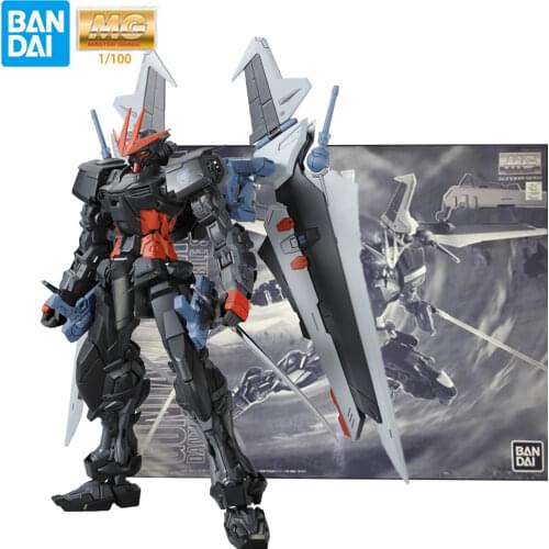 Bandai Gundam MG 1/100 Gundam Astray Noir Limited Style Anime Figures ABS Assembly Model Mecha Robot Toys Birthday Gift 18CM