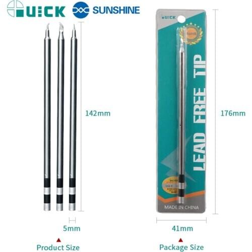 QUICK TS1200A Original Soldering Iron Tips Welding Tool Heads Series for TS1200A Hot Air Heat Gun Multi-layer Plating tools