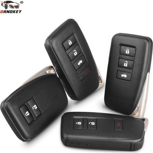 Dandkey Key Case For LEXUS ES350 IS/ES/GS/NX/RX/GX GS300 GS350 IS250 ES250 NX200 Smart Key 2 3 4 Buttons Car Remote Key Shell