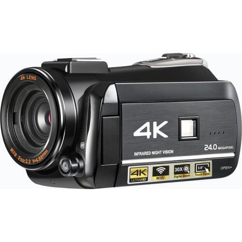 Winait UHD 4k home use digital video camcorder with 3.0'' touch display/night vision/wifi/max suport 128gb digital video camera