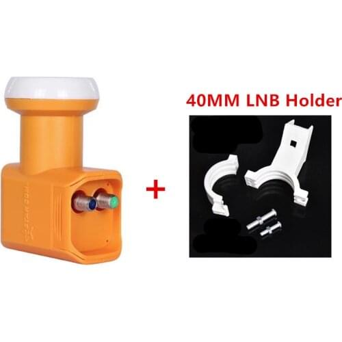 Digital Universal Linear Ku Satellite LNBF with 40MM LNB Single Bracket Holder Mount FTA