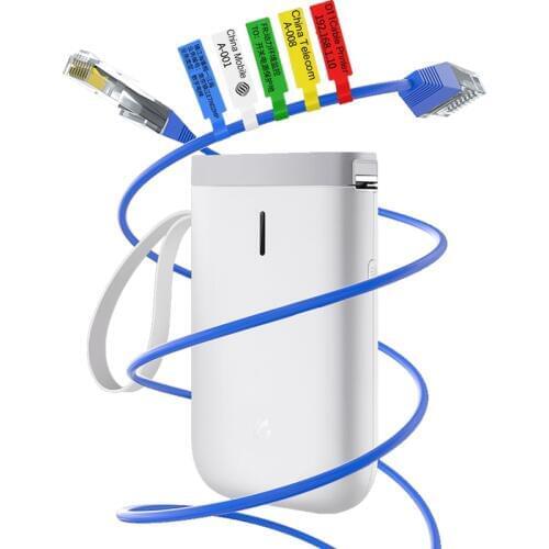 D11Cable printer Lable thermal Printer Mini Handheld Sticker Cable Label Printer Bluetooth Connection For Mobile Android And iOS
