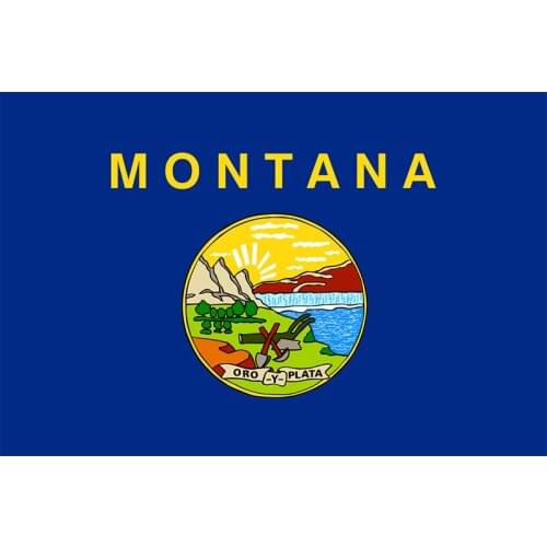 Montana Flag Yehoy hanging 90*150cm USA For Decoration