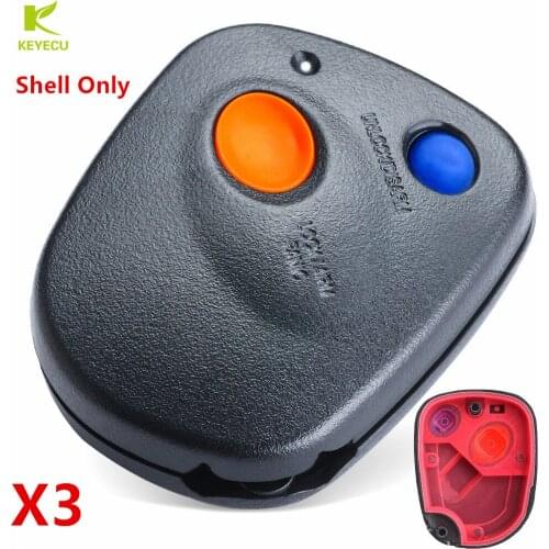 KEYECU Replacement New Remote Key Keyless Entry Fob Shell Case Housing fob 2 Buttons for Subaru Legacy,Outback,Impreza,Baja