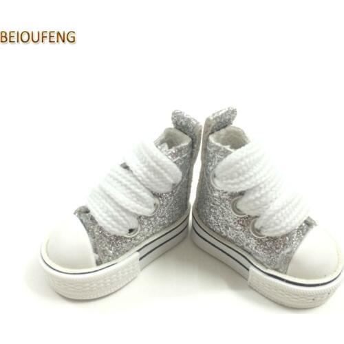 BEIOUFENG Mini 3.5 CM Toy Boots Casual Sneakers Shoes for Blythe Dolls,1/8 BJD Doll Shoes Gym Shoes for Dolls Accessories 2 Pair