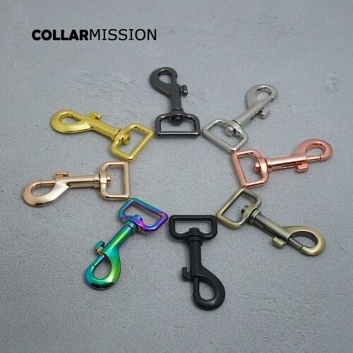 20pcs/lot Metal buckle for bag cat dog leash 25mm webbing swivel snap hook for backpack diy accessory durable hardness 5 colours