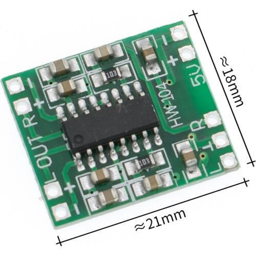 10PCS PAM8403 module Super digital amplifier board 2 * 3W Class D digital amplifier board efficient 2.5 to 5V USB power supply