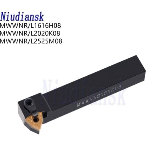 MWWNR1616H08 Outer Circle Turning Tool MWWNR2020K08 CNC Lathe Cutting Tool MWWNR2525M08 External Turning Tool Holder MWWNL Arbor