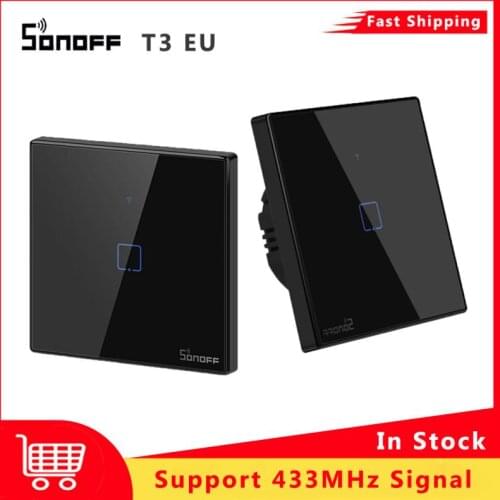 SONOFF TX Series T0 T1 T2 T3 EU US UK WiFi DIY Wall Switch For EWelink APP Smart Remote Control Work With Google Home Alexa