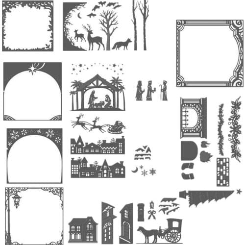 New Xmas Santa Claus Jesus Metal Cutting Dies Stencils For DIY Scrapbooking Decoration Embossing Supplier Handcraft Die Cut 2019