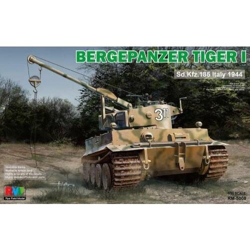 RMF RM5008 1/35 Bergepanzer Tiger I Sd.Kfz.185 Italy 1944 Model Kit