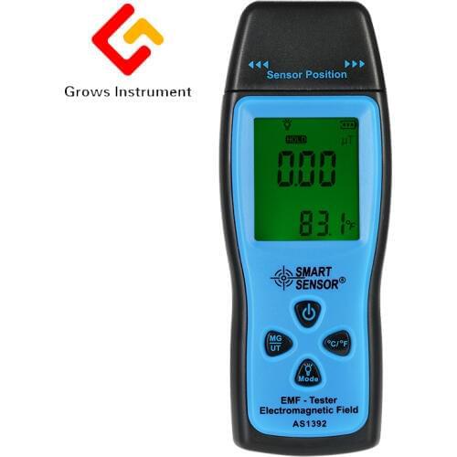 Handheld Digital LCD radiation dosimeter Mini EMF Tester Electromagnetic Field Radiation Detector Dosimeter Tester AS1392
