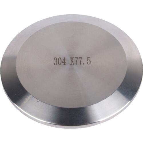 304 Stainless Steel Sanitary Tri Clamp Solid End Cap Sanitary Pipe Fitting for Homebrew, 1" 1.5" 2" 2.5" 3" 3.5" 4" 5" 6" 7" 8"