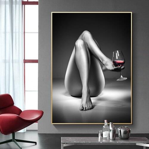 Mordern Nordic Sexy Girl Canvas Paintings Wall Art Colorful Woman Portrait Graffiti Art Posters Print Pictures For Home Decor