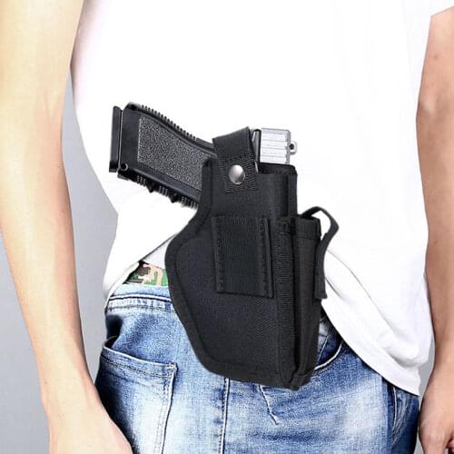 Tactical Gun Holster Right&Left Hand Universal Handgun Concealed Carry Holsters Belt Metal Clip IWB OWB Holster Airsoft Gun Bag