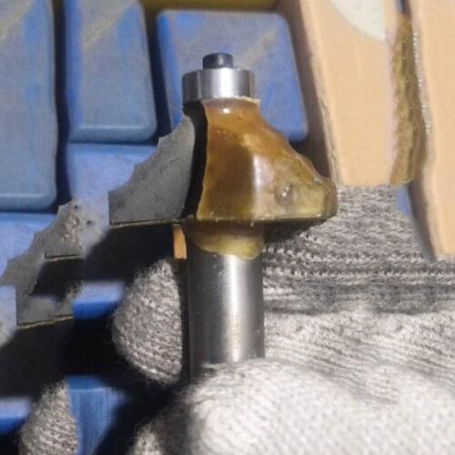 Vsharp 3 Radius Line Router Bits with Bearing 1/2 Shank Mould Edge Woodworking Milling Cutter End Mill