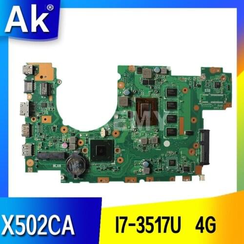 X402CA Motherboard I7-3517u 4G Memory For Asus X502CA X402CA Laptop motherboard X402CA Mainboard X402CA Motherboard
