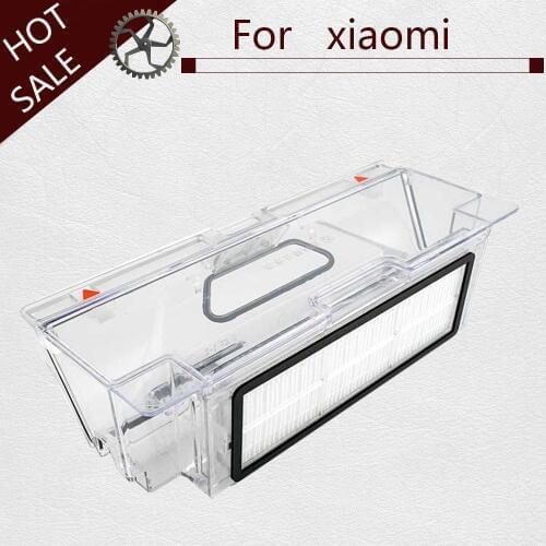 Spare Part Dust Box For Xiaomi Mi Robot Vacuum Cleaner and 1pcs HEPA Filter For Xiaomi Robotisc Sweeper