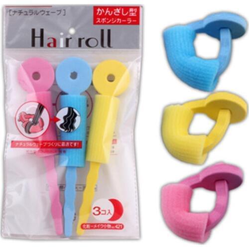 3bags Sponge Hair Curler Roller Curl Hair Bendy Rollers DIY Magic Hair Curlers Tool Styling Rollers Sponge Hair Curling