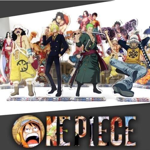 Anime large vertical card one piece luffy cartoon cute acrylic 16CM Model Anime Standing Plate Fans