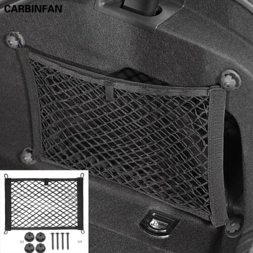 Car Storage Net Pocket Side Net Mesh Bag Pocket Interior Supplies Trunk Net Storage Universal Car Fire Extinguisher Stowing