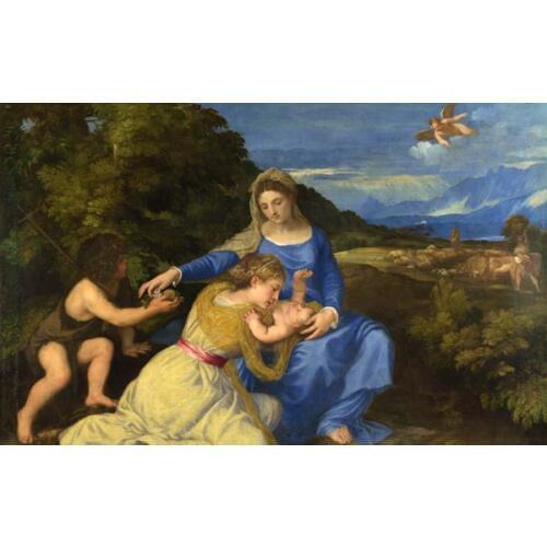 Free shipping religious figures canvas prints classical virgin Mary scenery oil painting printed on canvas decoration pictures