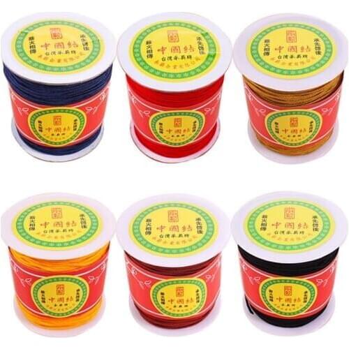 C jade thread, red line, Chinese knot wire hanger, rope braided rope, 2mm thick red rope