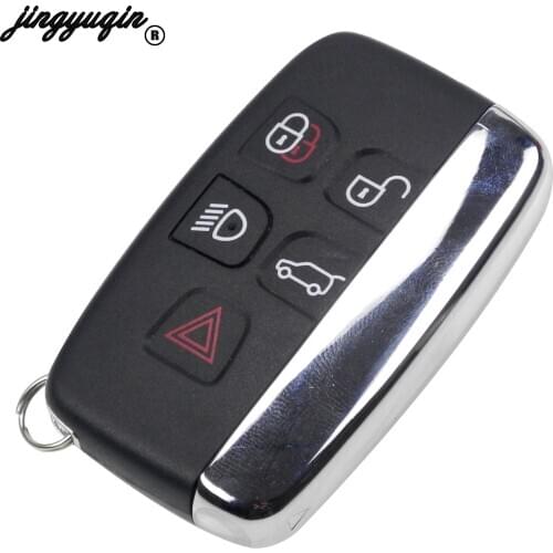 Jinyuqin 5 button Car Key Case Shell Cover Evoque Discovery Evoque For Jaguar XE XFL XJ XJL XF C-X16 V12 Guitar F X Typ Key Case